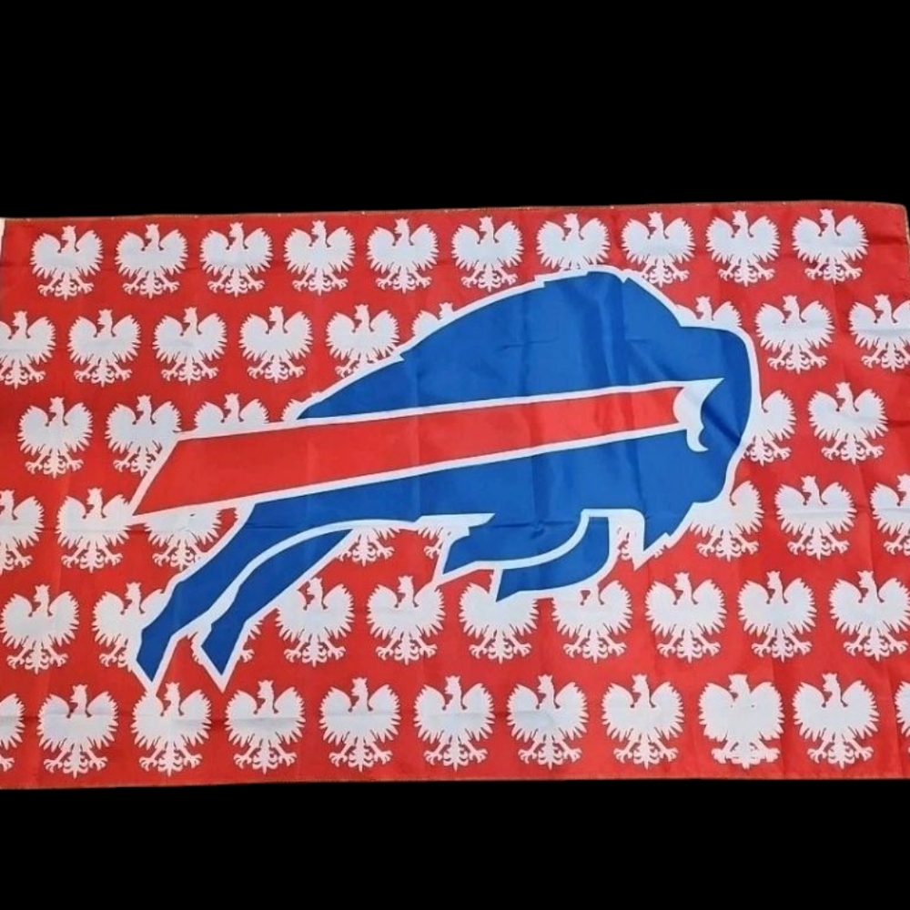 Polish Falcon Buffalo Bills Flag 3' X 5' Flag NEW - Picture 2 of 3